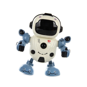 Робот БЛАСТ на батарейках, свет, звук, русская песня, подвижные суставы